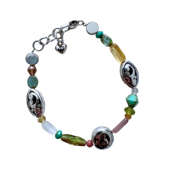Brighton Contempo Silver and Multicolor Glass Beads Retired Design - Picture 5 of 5